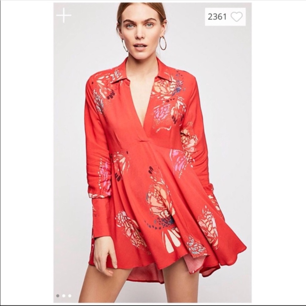 Free People Field of Butterflies Tunic